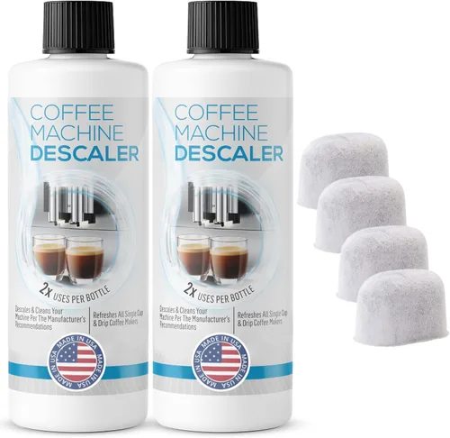 FreshFlow Solución de descalcificación compatible con Keurig, kit concentrado limpiador descalcificador para todas las máquinas de cápsulas K-Cup