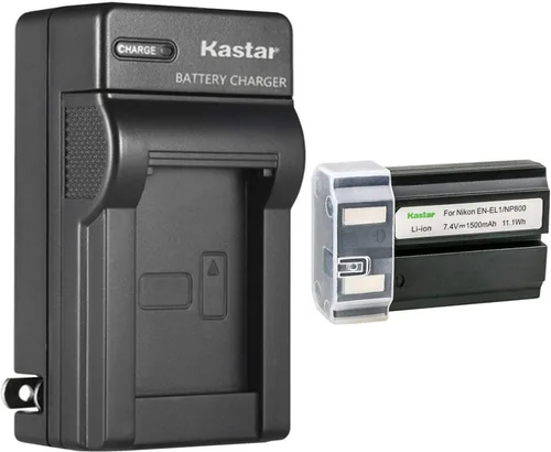Kastar Paquete de 1 cargador de batería EN-EL1 y cargador de pared de CA para Nikon Coolpix 5700, Cooipix 8700, Coolpix 775, Coolpix 880, Coolpix