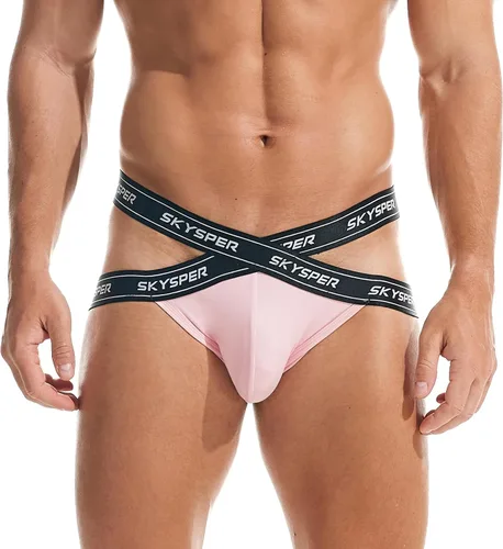 Miniatura 71 de SKYSPER Jock Strap Athletic Supporter para hombres Sexy Jockstrap Ropa interior masculina