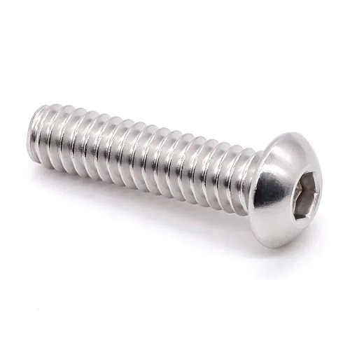 Miniatura 6 de Tornillos de cabeza de botón M3-0.020 x 0.394 in (100 unidades), acero inoxidable 18/8 304, totalmente roscado, rosca gruesa de máquina, unidad