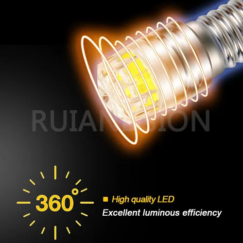 Miniatura 3 de Ruiandsion 2 unids 2W COB 3V E10 Base LED Actualización Bombilla Reemplazo para Linternas Antorcha LED Luz, Blanco