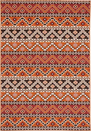 Miniatura 26 de SAFAVIEH Alfombra lavable para exteriores, colección Veranda – Alfombra de pasillo de 2.3 x 6 pies, color azul y crema, no desprende pelusa y fácil