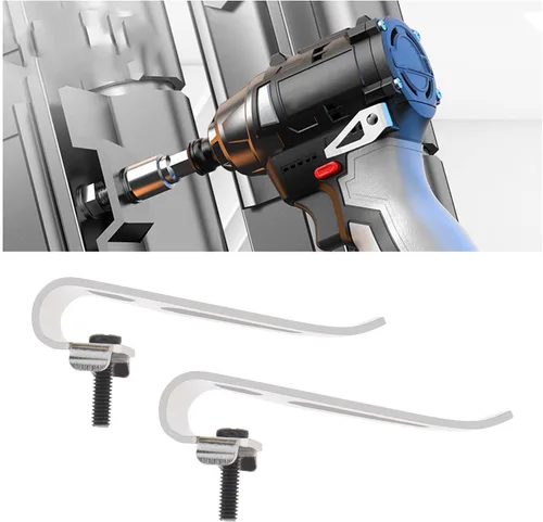 Miniatura 3 de 2 ganchos de clip para cinturón compatibles con Milwaukee M12 12V Impact Driver Hammer Drill Herramientas eléctricas piezas de repuesto con 2