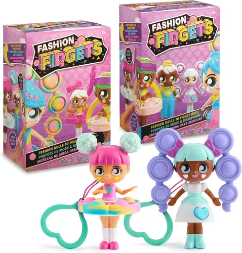 Fashion Fidgets - Juguetes sensoriales para ansiedad – Paquete de 2 juguetes antiestrés para presionar – Alivio de la ansiedad y el estrés para niños