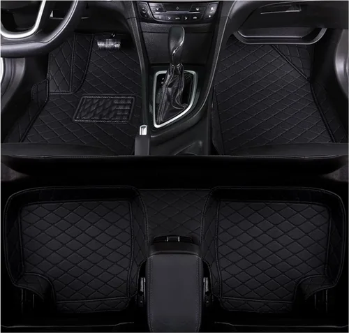 Alfombrillas de cuero personalizadas impermeables para el 99 % de los sedán, SUV, automóvil deportivo, negro, beige, alfombrillas de vehículo para