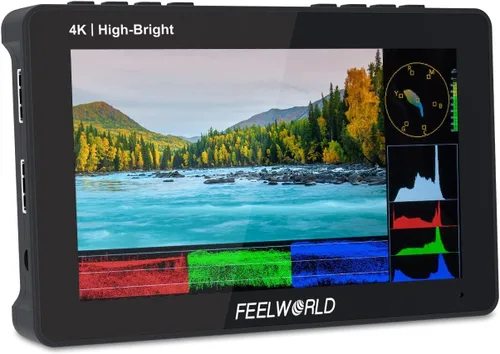 Miniatura 9 de FEELWORLD Batería F6 Pro +NP-F970, cargador, kit de estuche de almacenamiento, pantalla táctil HDMI 4K de 5.5 pulgadas Monitor en cámara 1600nits