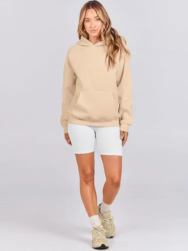 Miniatura 6 de ANRABESS - Sudaderas con capucha para mujer, sobre talla, de vellón de manga larga, modelo de 2024, para otoño