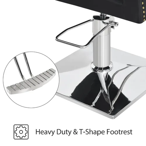 Miniatura 7 de BarberPub Silla de salón para estilista, silla de peluquería hidráulica, equipo de spa de belleza 8813 (ajuste de altura del asiento de 6 pulgadas)