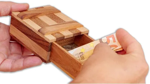 Miniatura 3 de Logica Jeux Art. The Zebra Box - Caja secreta - Difficulté 3/6 Difficulté - Puzzle de madera - Colección Leonardo da Vinci