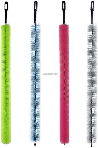 Miniatura 3 de Cerdas y cepillo flexible de 27 pulgadas para limpieza de trampas de ventilación de pelusa, bobina de refrigerador, tuberías de drenaje y limpieza