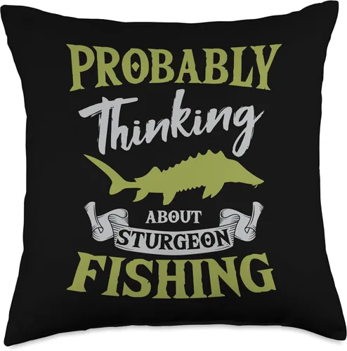 Miniatura 5 de Sturgeon Fishing Angler Apparel Sturgeon Fishing Angler - Almohada anádroma de pescador de agua dulce, 16 x 16 pulgadas, multicolor