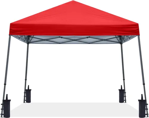 Miniatura 10 de ABCCANOPY - Toldo autodesplegable y estable para exteriores, base de 10 x 10 pies, parte superior de 8 x 8 pies, color azul cielo