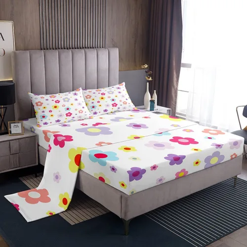 Miniatura 41 de Juego de sábanas con temática de camping feliz, juego de ropa de cama de viaje para niños, niñas, niños, adolescentes, decoración de dormitorio