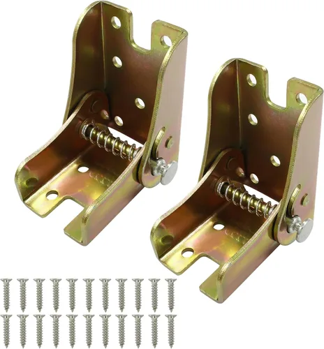 Miniatura 5 de 2 soportes de bisagra plegables, bisagras autobloqueantes, soporte de mesa plegable de 90 grados, accesorios de patas resistentes para mesa