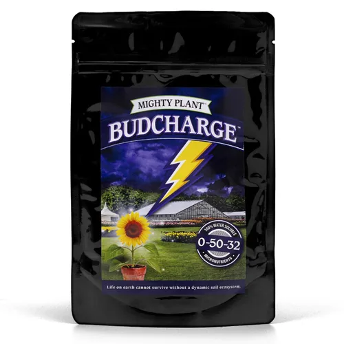 Estimulante de Floración Potenciador de Floración y Cosechas Abundantes – Fórmula PK de Alta Densidad – BudCharge 0-50-32 | Ideal para la Producción
