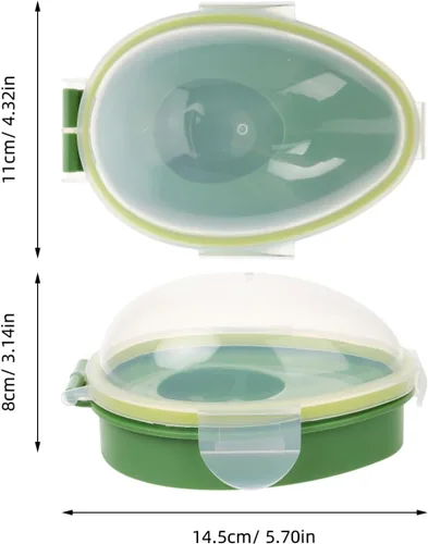 Miniatura 4 de DOITOOL Aguacate Keeper, contenedor de almacenamiento de aguacates, soporte reutilizable para ahorrador, recipiente de silicona para refrigerador