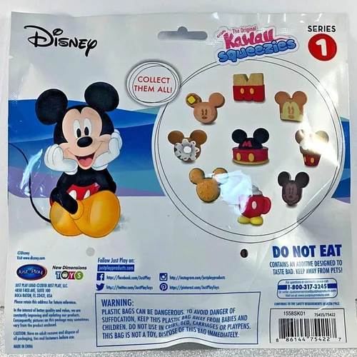 Miniatura 4 de Kawaii Just Play Squeezies Mickey Donut, Multicolor