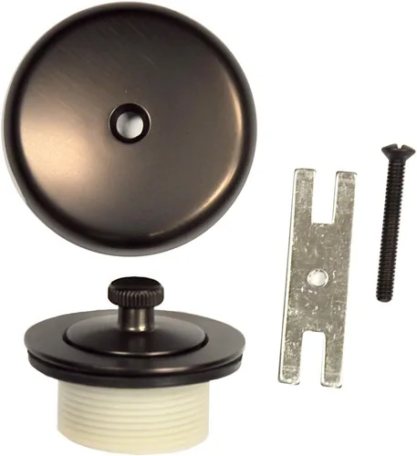 Miniatura 4 de Danco 88966 Kit universal de desagüe de baño de elevación y giro con placa de desbordamiento, cromado Cromo