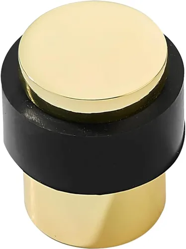 Miniatura 16 de KHTUMEWARE Paquete de 6 topes de puerta de piso de 1-1/2 pulgadas, tope de puerta negro mate, protector de pared para puerta comercial, cuña