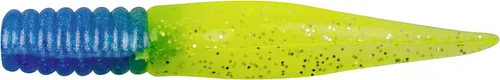 Miniatura 53 de Bobby Garland Slab Slay'R Señuelo de pesca de plástico suave para crappie, equipo de pesca y accesorios, 2 pulgadas, Chartreuse Silver Chartreuse