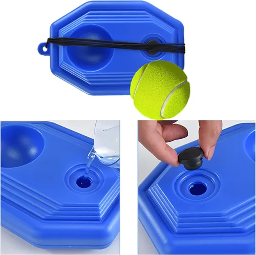 Miniatura 9 de Raqueta de tenis ligera a prueba de golpes para principiantes, raqueta profesional con equipo de entrenamiento, adecuada para práctica de pares
