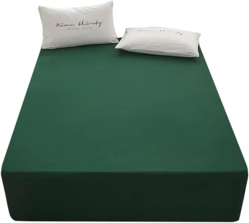 Miniatura 18 de Bedding Sábana bajera ajustable de tamaño Queen, sábana bajera para colchón de 15 pulgadas de profundidad, suave y microfibra, resistente al Rojo