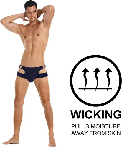 Miniatura 107 de SKYSPER Jock Strap Athletic Supporter para hombres Sexy Jockstrap Ropa interior masculina