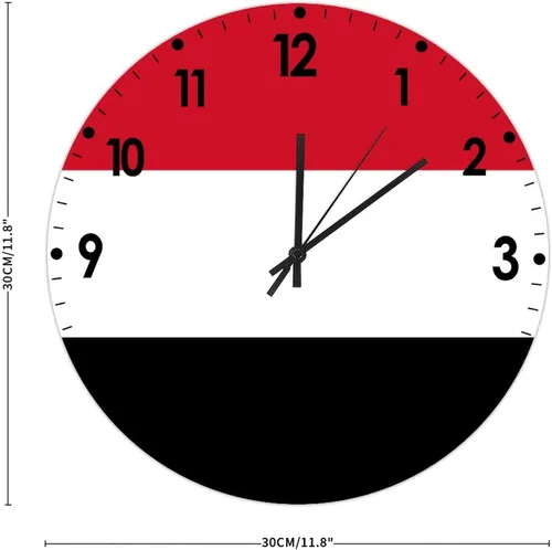 Miniatura 741 de Cheyan Reloj de pared con bandera de Canadá de 12 pulgadas, silencioso, sin tictac, de PVC, funciona con pilas, reloj redondo decorativo, regalo