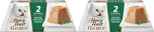 Miniatura 15 de Fancy Feast Gems Pate - Mousse de comida para gatos con atún y un halo de salsa sabrosa para gatos, paquete de 8, cajas de 4 onzas