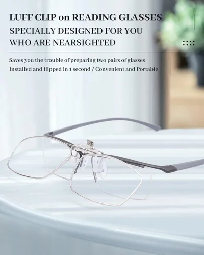 Miniatura 2 de LUFF Anti-Blue Clip On Reading Glasses Can Flipped Reader for Women/Men