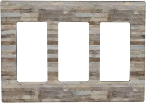 Miniatura 89 de Cubierta decorativa para interruptor de luz de 2 cuadras, 2 orificios, placa de pared eléctrica de 2 agujeros, placa frontal de atenuación