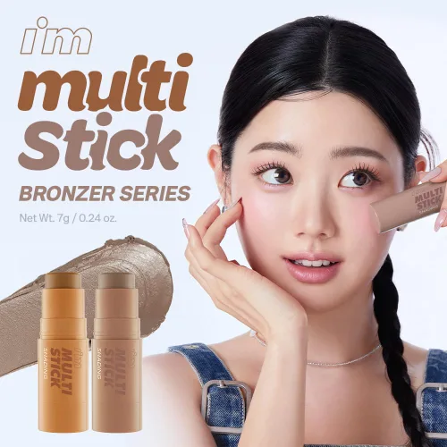 Miniatura 2 de I'M MEME Shading - I'm Multi Stick 001 Bronceador Fácil de mezclar, acabado mate, adecuado para principiantes, maquillaje de contorno ligero, uso