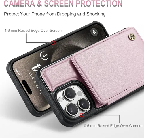Miniatura 3 de Vinich Funda tipo cartera para iPhone 11 con tarjetero, bloqueo RFID, ranuras de crédito, función atril, a prueba de golpes, para iPhone 11 de 6.1