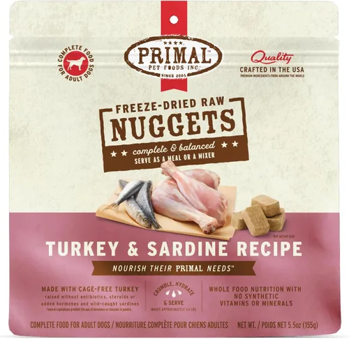 Miniatura 31 de Primal - Nuggets de comida cruda liofilizada para perros, venado, comida completa y equilibrada, también se puede utilizar como adorno o golosina