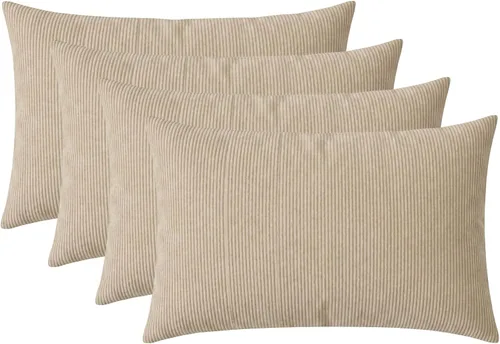 Miniatura 94 de RSH DECOR: Sunbrella - Juego de 4 almohadas lumbares, 20 x 12 pulgadas, tela de rendimiento resistente al agua y a la decoloración, fundas