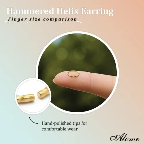 Miniatura 47 de Variedad de aretes de aro para cartílago