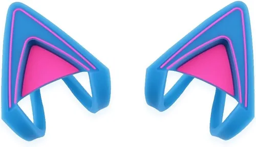 Miniatura 7 de Orejas de silicona que brillan en la oscuridad, encantadoras orejas de gato fluorescentes compatibles con auriculares Verde