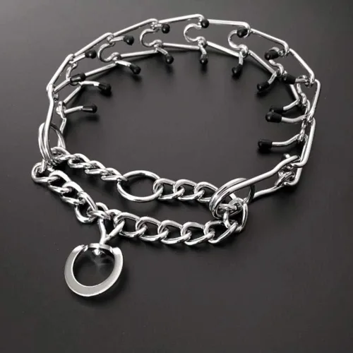 Miniatura 3 de Love Dream Collar de entrenamiento para perros, collar de metal para perro con puntas cómodas, collar de entrenamiento ajustable para mascotas