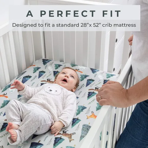 Miniatura 6 de Pobibaby Premium - Sábanas bajeras con bonitos estampados para cunas, moisés y cambiadores. Magical (2 unidades)