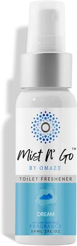Miniatura 16 de Mist N' Go by Omaze - Aerosol de Baño de Viaje para Inodoro Eliminador de Olores - Aerosol de Inodoro de Viaje para Ambientador de Aire de Baño