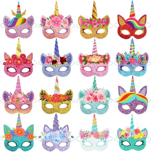 Miniatura 9 de 32 máscaras faciales de animales de safari monstruo para niños, monstruo, selva, bosque, zoológico, animales, máscaras de dibujos animados