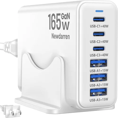 Cargador iPhone 17 USB C Bloque de Carga Rápida, 3 Puertos Tipo C Cada uno 40W Cargador para iPhone 17 16 15 Pro Max Plus, Galaxy S25 S24 S23, iPad,