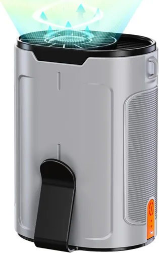 Miniatura 8 de Ventilador portátil AI 2025 recargable, 4 velocidades 6600 RPM fuerte flujo de aire, ventilador de cintura personal con hasta 25 horas de tiempo