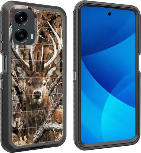 Miniatura 34 de Funda para Moto G Play 4G 2024, cuerpo completo, protección contra caídas, resistente, 3 capas, militar, resistente, duradera, para Motorola Moto G