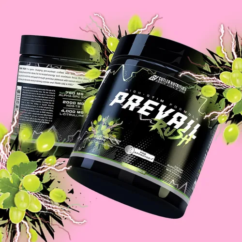 Miniatura 4 de Cutler Nutrition High Stim - Polvo de preentrenamiento Prevail Rush preentrenamiento para hombres y mujeres para bombas intensas, energía