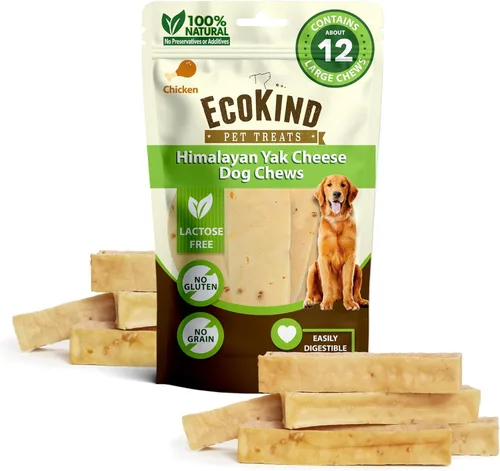 Miniatura 32 de EcoKind Premium Gold Yak Cheese - Masticables para perros del Himalaya, golosinas saludables para perros de todas las razas y tamaños, todo natural