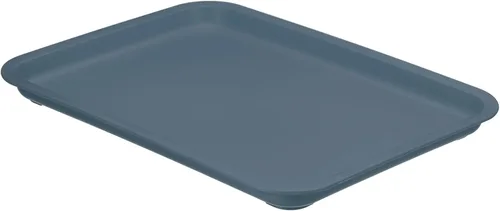 Miniatura 12 de PATIKIL Bandeja de comida rápida de 12 x 9, bandeja rectangular multiusos de plástico reutilizable para cafetería, restaurante, cocina en casa, Azul
