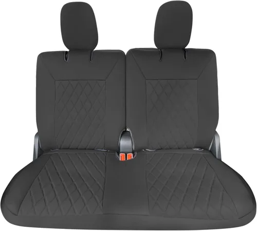 FH Group Fundas de asiento de automóvil de ajuste personalizado específicamente hechas para Ford Explorer Base 2020-2024, fundas de asiento Negro