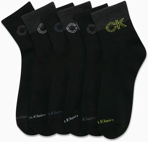 Miniatura 30 de Calvin Klein Calcetines deportivos acolchados de corte alto para hombre (paquete de 6)