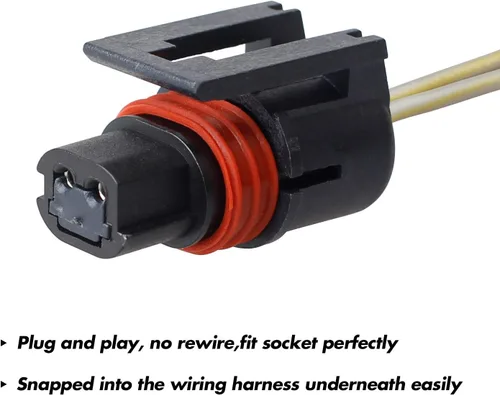Miniatura 4 de HERCOO Conjunto de arnés de cableado de luz de matrícula, enchufe de lámpara trasera, compatible con camioneta Dodge Ram 1500 2500 3500 1994 a 2002